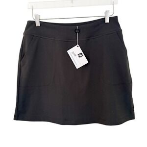NWT FootJoy Womens Golf Performance Knit Skort Charcoal 23460 Medium